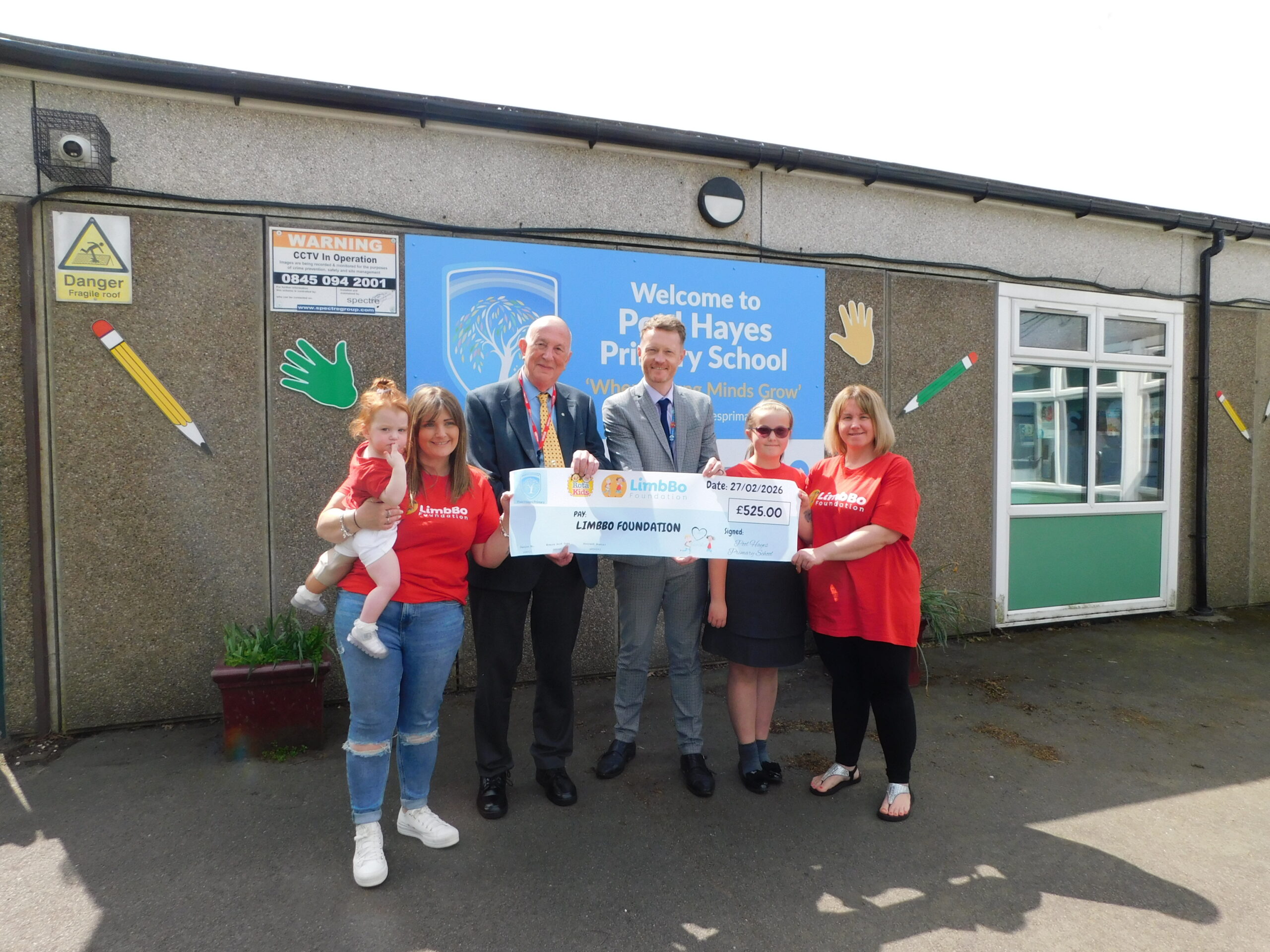 LimbBo Cheque with Jim David Lily Phoebe
